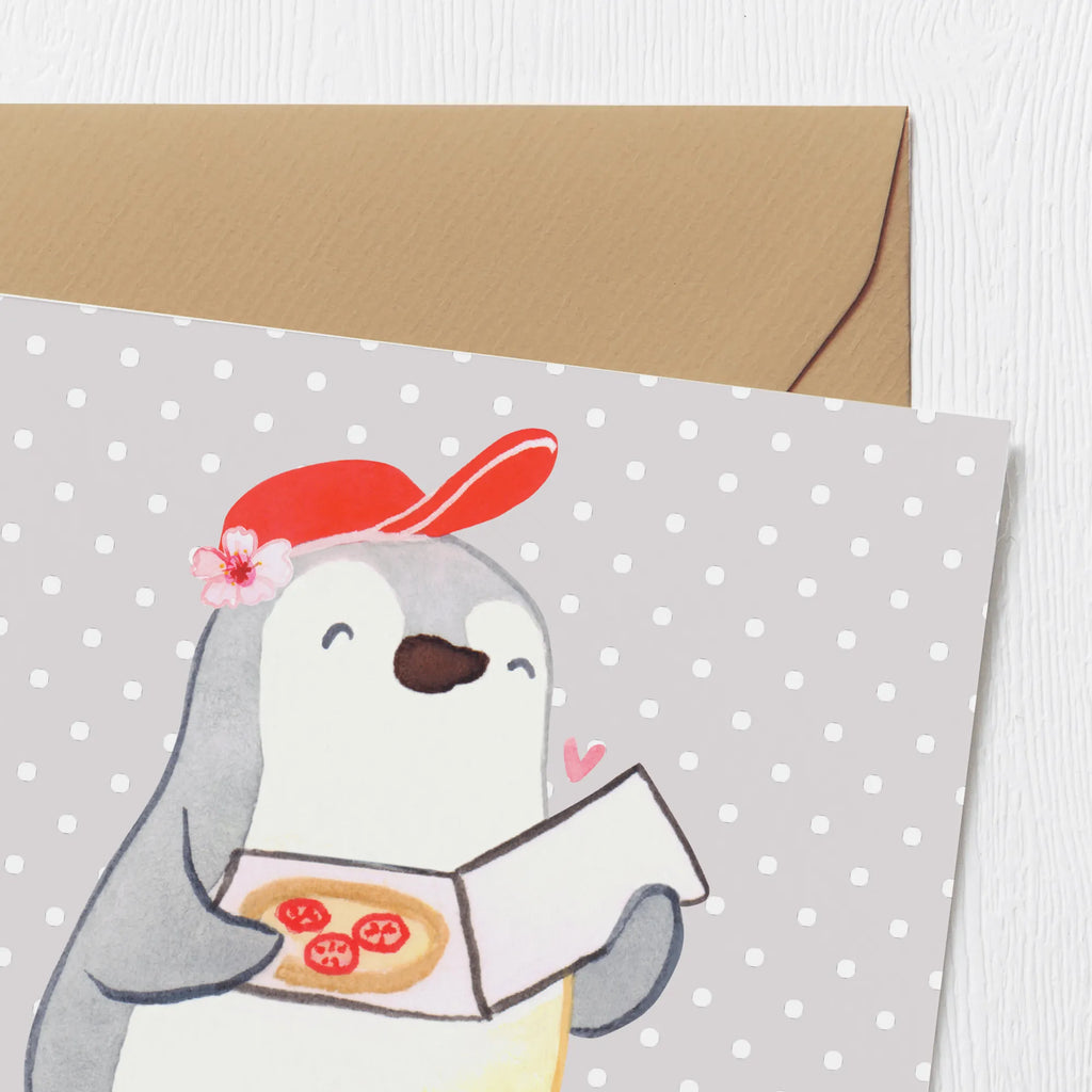 Deluxe Karte Pizzabäckerin Herz Einladungskarte, Klappkarte, Hochwertige Grußkarte, Glückwunschkarte, Karte, Hochwertige Klappkarte, Geburtstagskarte, Grußkarte, Hochzeitskarte, Beruf, Ausbildung, Jubiläum, Abschied, Rente, Kollege, Kollegin, Geschenk, Schenken, Arbeitskollege, Mitarbeiter, Firma, Danke, Dankeschön, Pizzabäckerin, Lieferbringdienst, Pizzabotin, Pizzabringdienst, Lieferdienstmitarbeiterin