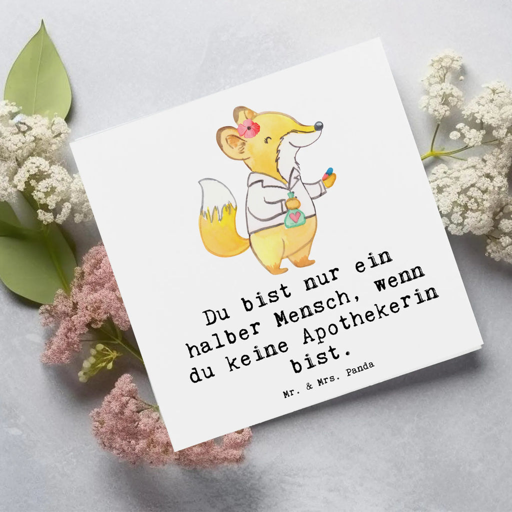 Deluxe Karte Apothekerin Herz Hochwertige Grußkarte, Geburtstagskarte, Klappkarte, Karte, Hochzeitskarte, Glückwunschkarte, Hochwertige Klappkarte, Einladungskarte, Grußkarte, Beruf, Ausbildung, Jubiläum, Abschied, Rente, Kollege, Kollegin, Geschenk, Schenken, Arbeitskollege, Mitarbeiter, Firma, Danke, Dankeschön, Staatsexamen, Approbation, Pharmazie, Eröffnung Apotheke, Apothekerin