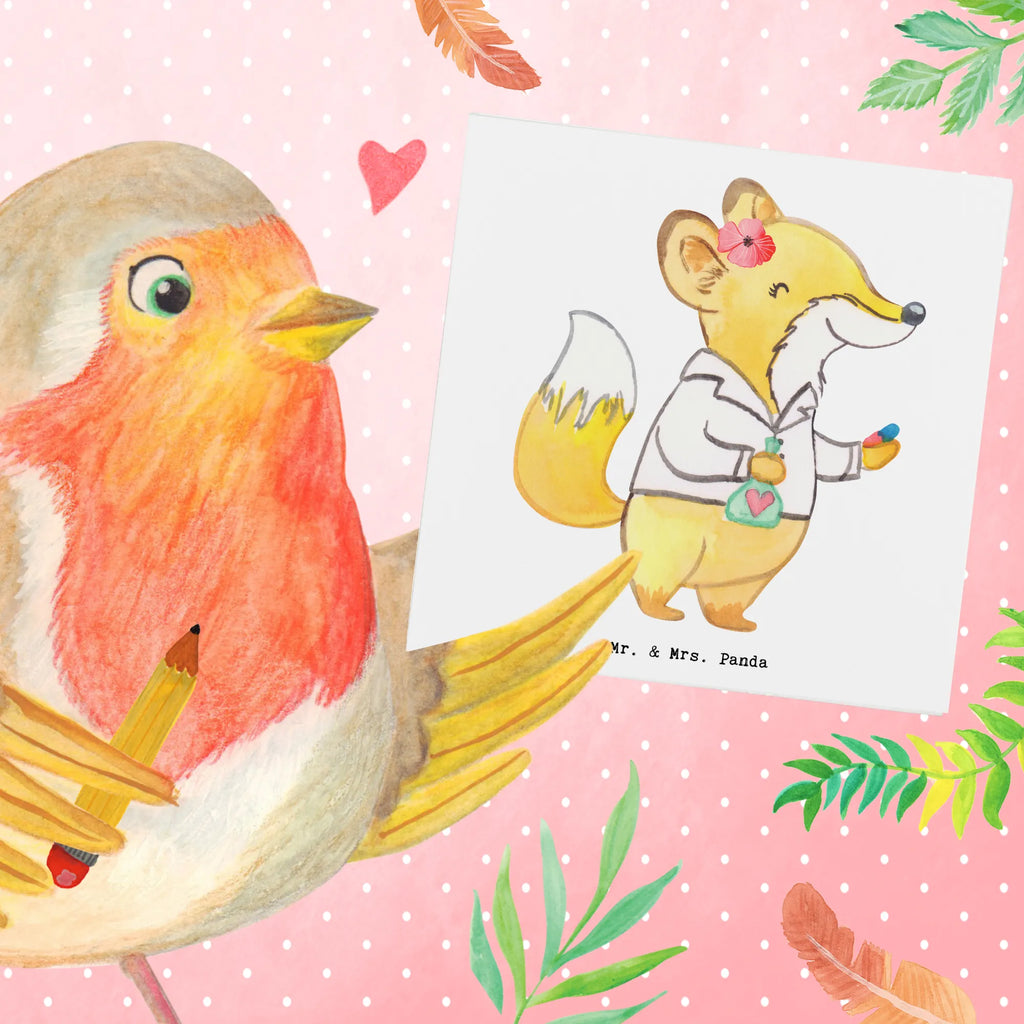 Deluxe Karte Apothekerin Herz Hochwertige Grußkarte, Geburtstagskarte, Klappkarte, Karte, Hochzeitskarte, Glückwunschkarte, Hochwertige Klappkarte, Einladungskarte, Grußkarte, Beruf, Ausbildung, Jubiläum, Abschied, Rente, Kollege, Kollegin, Geschenk, Schenken, Arbeitskollege, Mitarbeiter, Firma, Danke, Dankeschön, Staatsexamen, Approbation, Pharmazie, Eröffnung Apotheke, Apothekerin