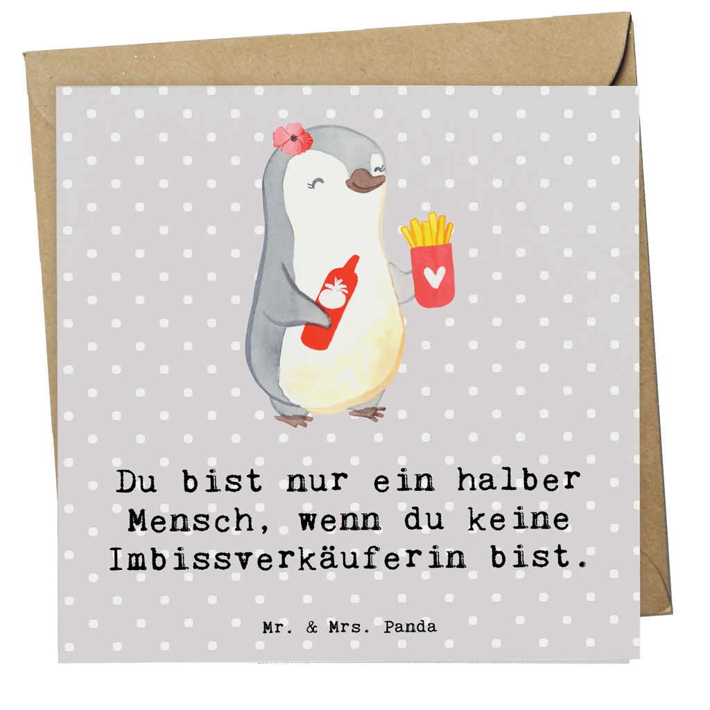 Deluxe Karte Imbissverkäuferin Herz Geburtstagskarte, Hochzeitskarte, Grußkarte, Hochwertige Klappkarte, Hochwertige Grußkarte, Einladungskarte, Karte, Glückwunschkarte, Klappkarte, Beruf, Ausbildung, Jubiläum, Abschied, Rente, Kollege, Kollegin, Geschenk, Schenken, Arbeitskollege, Mitarbeiter, Firma, Danke, Dankeschön, Pommesverkäuferin, Imibissverkäuferin, Imbissbesitzerin