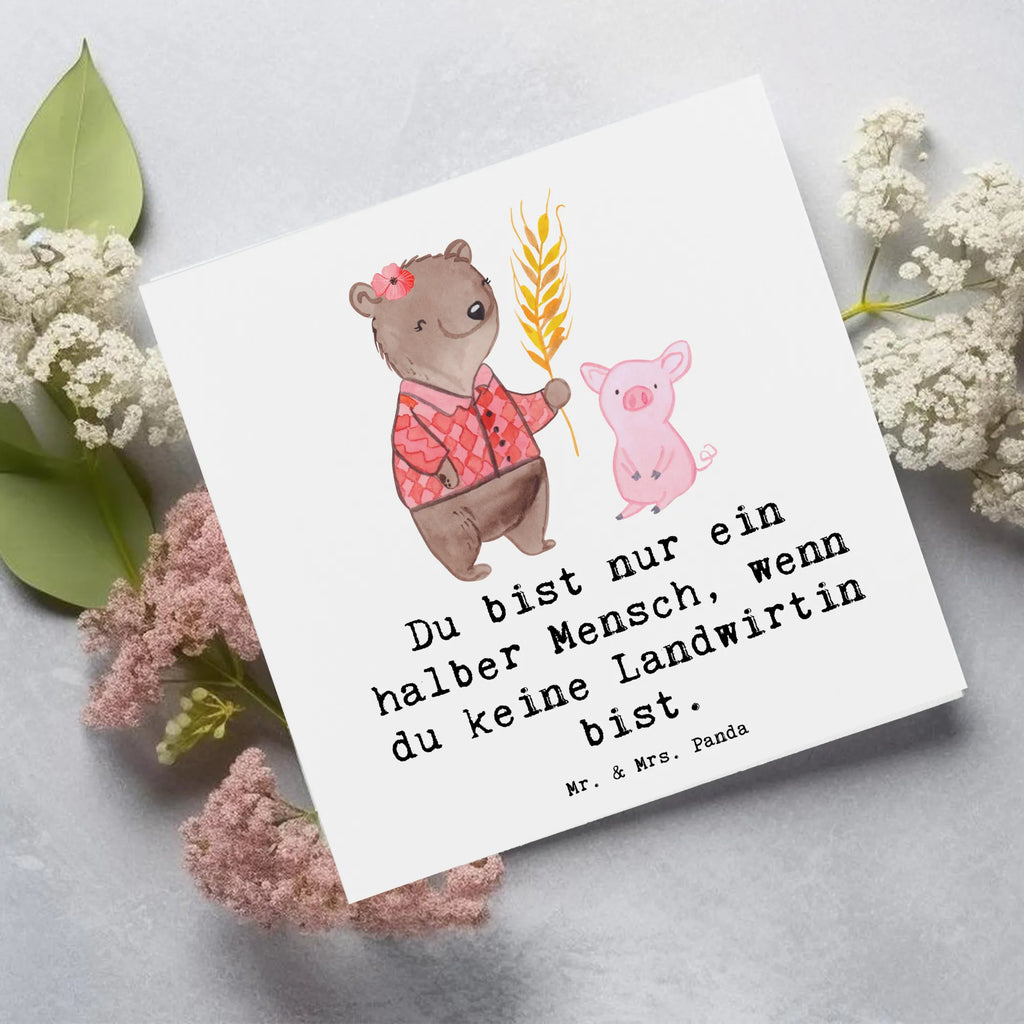 Deluxe Karte Landwirtin Herz Klappkarte, Hochwertige Grußkarte, Geburtstagskarte, Hochwertige Klappkarte, Grußkarte, Karte, Glückwunschkarte, Einladungskarte, Hochzeitskarte, Beruf, Ausbildung, Jubiläum, Abschied, Rente, Kollege, Kollegin, Geschenk, Schenken, Arbeitskollege, Mitarbeiter, Firma, Danke, Dankeschön, Bäuerin, Landwirtin, Bauernhof, Farmerin, Tierwirtin, Agronomin