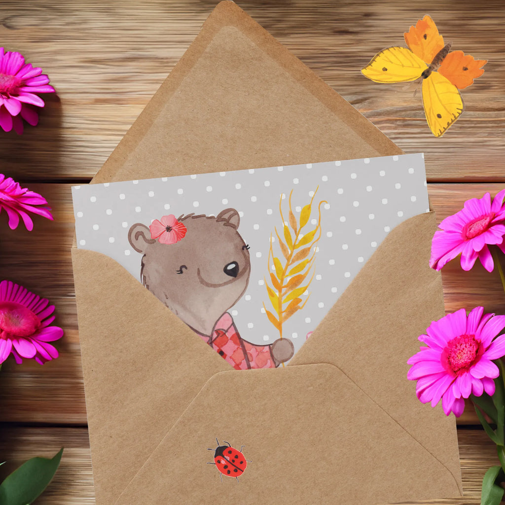 Deluxe Karte Landwirtin Herz Klappkarte, Hochwertige Grußkarte, Geburtstagskarte, Hochwertige Klappkarte, Grußkarte, Karte, Glückwunschkarte, Einladungskarte, Hochzeitskarte, Beruf, Ausbildung, Jubiläum, Abschied, Rente, Kollege, Kollegin, Geschenk, Schenken, Arbeitskollege, Mitarbeiter, Firma, Danke, Dankeschön, Bäuerin, Landwirtin, Bauernhof, Farmerin, Tierwirtin, Agronomin