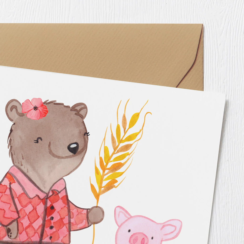 Deluxe Karte Landwirtin Herz Klappkarte, Hochwertige Grußkarte, Geburtstagskarte, Hochwertige Klappkarte, Grußkarte, Karte, Glückwunschkarte, Einladungskarte, Hochzeitskarte, Beruf, Ausbildung, Jubiläum, Abschied, Rente, Kollege, Kollegin, Geschenk, Schenken, Arbeitskollege, Mitarbeiter, Firma, Danke, Dankeschön, Bäuerin, Landwirtin, Bauernhof, Farmerin, Tierwirtin, Agronomin