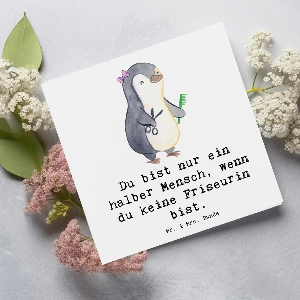 Deluxe Karte Friseurin Herz Karte, Einladungskarte, Glückwunschkarte, Geburtstagskarte, Hochwertige Grußkarte, Klappkarte, Hochzeitskarte, Grußkarte, Hochwertige Klappkarte, Beruf, Ausbildung, Jubiläum, Abschied, Rente, Kollege, Kollegin, Geschenk, Schenken, Arbeitskollege, Mitarbeiter, Firma, Danke, Dankeschön, Friseursalon, Haarstylistin, Frisörbesuch, Frisörin, Eröffnung Friseur