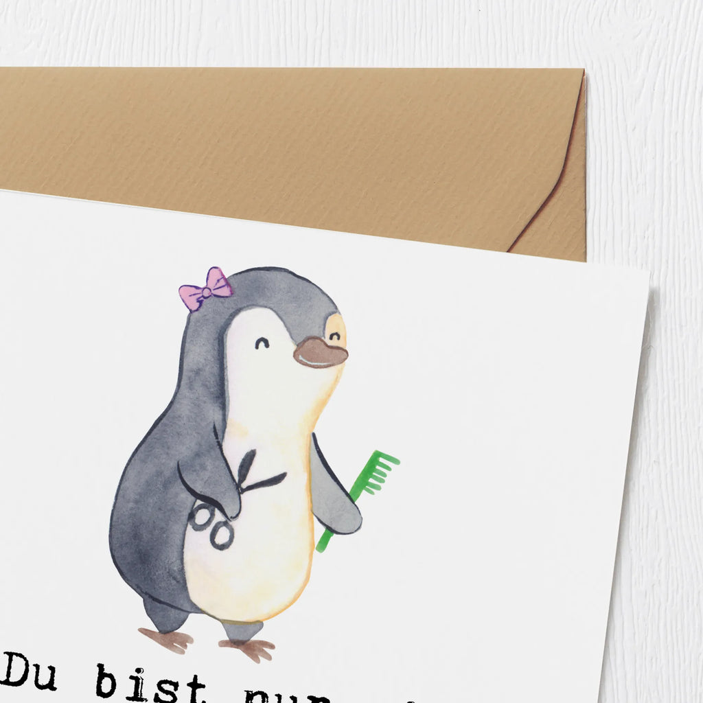 Deluxe Karte Friseurin Herz Karte, Einladungskarte, Glückwunschkarte, Geburtstagskarte, Hochwertige Grußkarte, Klappkarte, Hochzeitskarte, Grußkarte, Hochwertige Klappkarte, Beruf, Ausbildung, Jubiläum, Abschied, Rente, Kollege, Kollegin, Geschenk, Schenken, Arbeitskollege, Mitarbeiter, Firma, Danke, Dankeschön, Friseursalon, Haarstylistin, Frisörbesuch, Frisörin, Eröffnung Friseur