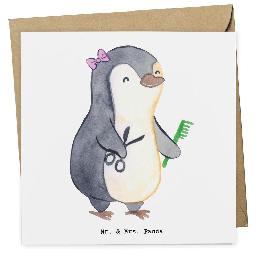 Deluxe Karte Friseurin Herz Karte, Einladungskarte, Glückwunschkarte, Geburtstagskarte, Hochwertige Grußkarte, Klappkarte, Hochzeitskarte, Grußkarte, Hochwertige Klappkarte, Beruf, Ausbildung, Jubiläum, Abschied, Rente, Kollege, Kollegin, Geschenk, Schenken, Arbeitskollege, Mitarbeiter, Firma, Danke, Dankeschön, Friseursalon, Haarstylistin, Frisörbesuch, Frisörin, Eröffnung Friseur