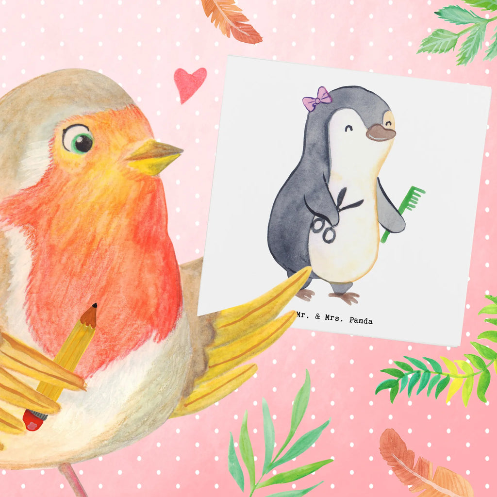 Deluxe Karte Friseurin Herz Karte, Einladungskarte, Glückwunschkarte, Geburtstagskarte, Hochwertige Grußkarte, Klappkarte, Hochzeitskarte, Grußkarte, Hochwertige Klappkarte, Beruf, Ausbildung, Jubiläum, Abschied, Rente, Kollege, Kollegin, Geschenk, Schenken, Arbeitskollege, Mitarbeiter, Firma, Danke, Dankeschön, Friseursalon, Haarstylistin, Frisörbesuch, Frisörin, Eröffnung Friseur