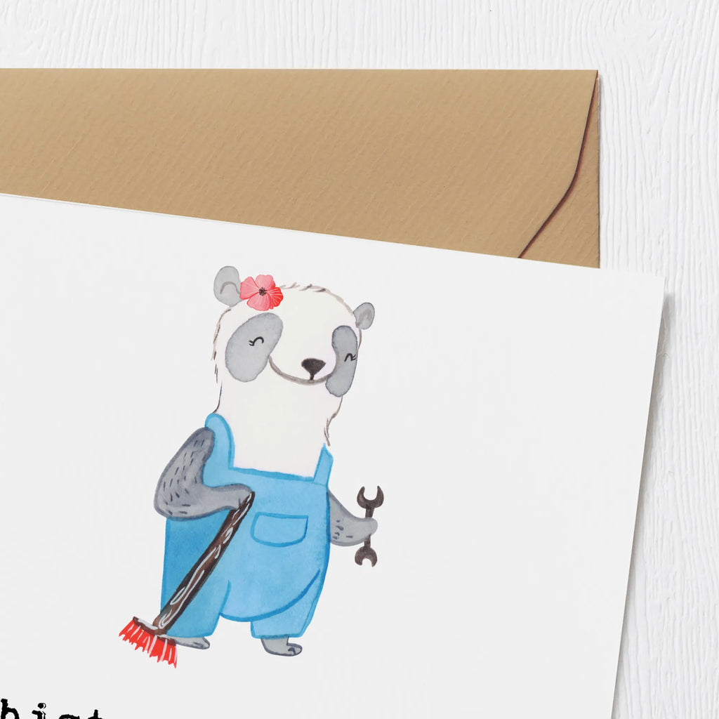 Deluxe Karte Hausmeisterin Herz Geburtstagskarte, Hochwertige Klappkarte, Grußkarte, Einladungskarte, Karte, Hochwertige Grußkarte, Glückwunschkarte, Klappkarte, Hochzeitskarte, Beruf, Ausbildung, Jubiläum, Abschied, Rente, Kollege, Kollegin, Geschenk, Schenken, Arbeitskollege, Mitarbeiter, Firma, Danke, Dankeschön, Facility Manager, Concierge, Hausmeisterin, Hausverwalterin