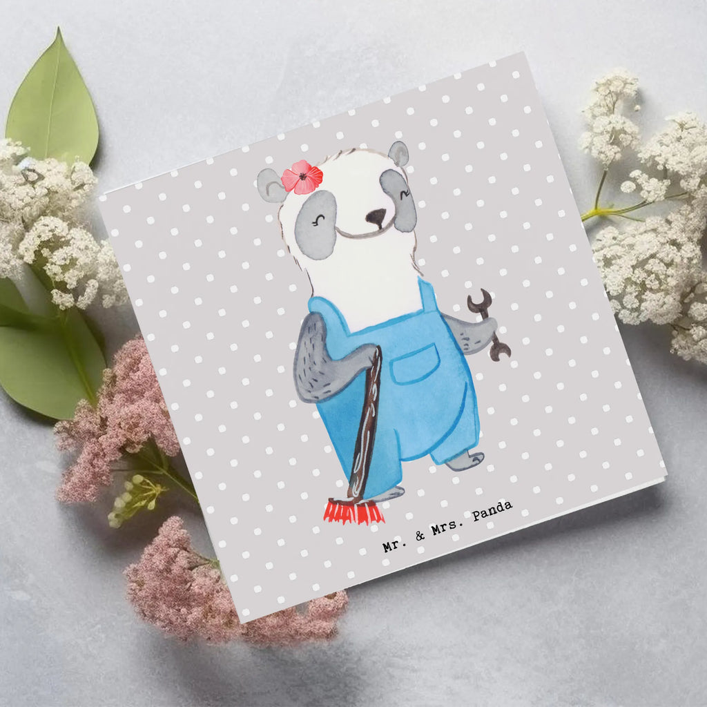 Deluxe Karte Hausmeisterin Herz Geburtstagskarte, Hochwertige Klappkarte, Grußkarte, Einladungskarte, Karte, Hochwertige Grußkarte, Glückwunschkarte, Klappkarte, Hochzeitskarte, Beruf, Ausbildung, Jubiläum, Abschied, Rente, Kollege, Kollegin, Geschenk, Schenken, Arbeitskollege, Mitarbeiter, Firma, Danke, Dankeschön, Facility Manager, Concierge, Hausmeisterin, Hausverwalterin