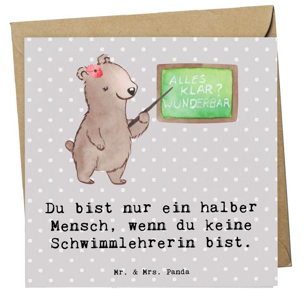 Deluxe Karte Schwimmlehrerin Herz Glückwunschkarte, Geburtstagskarte, Hochwertige Grußkarte, Klappkarte, Karte, Hochwertige Klappkarte, Hochzeitskarte, Einladungskarte, Grußkarte, Beruf, Ausbildung, Jubiläum, Abschied, Rente, Kollege, Kollegin, Geschenk, Schenken, Arbeitskollege, Mitarbeiter, Firma, Danke, Dankeschön, Schwimmverein, Schwimmschule, Schwimmbad, Schwimmlehrerin