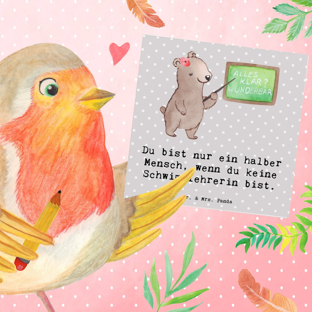 Deluxe Karte Schwimmlehrerin Herz Glückwunschkarte, Geburtstagskarte, Hochwertige Grußkarte, Klappkarte, Karte, Hochwertige Klappkarte, Hochzeitskarte, Einladungskarte, Grußkarte, Beruf, Ausbildung, Jubiläum, Abschied, Rente, Kollege, Kollegin, Geschenk, Schenken, Arbeitskollege, Mitarbeiter, Firma, Danke, Dankeschön, Schwimmverein, Schwimmschule, Schwimmbad, Schwimmlehrerin