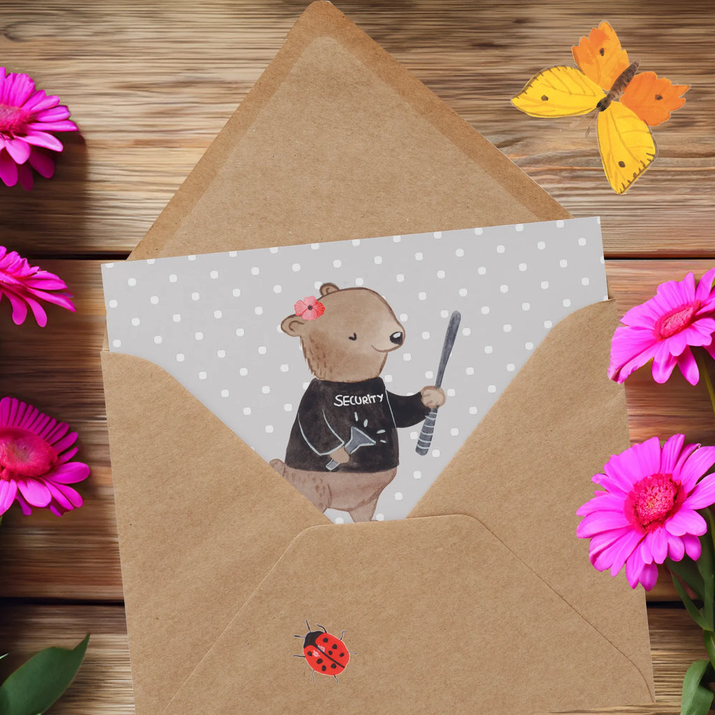 Deluxe Karte Security Mitarbeiterin Herz Grußkarte, Hochzeitskarte, Geburtstagskarte, Hochwertige Klappkarte, Einladungskarte, Karte, Hochwertige Grußkarte, Glückwunschkarte, Klappkarte, Beruf, Ausbildung, Jubiläum, Abschied, Rente, Kollege, Kollegin, Geschenk, Schenken, Arbeitskollege, Mitarbeiter, Firma, Danke, Dankeschön