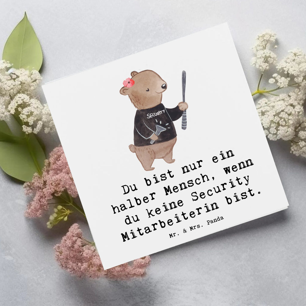 Deluxe Karte Security Mitarbeiterin Herz Grußkarte, Hochzeitskarte, Geburtstagskarte, Hochwertige Klappkarte, Einladungskarte, Karte, Hochwertige Grußkarte, Glückwunschkarte, Klappkarte, Beruf, Ausbildung, Jubiläum, Abschied, Rente, Kollege, Kollegin, Geschenk, Schenken, Arbeitskollege, Mitarbeiter, Firma, Danke, Dankeschön