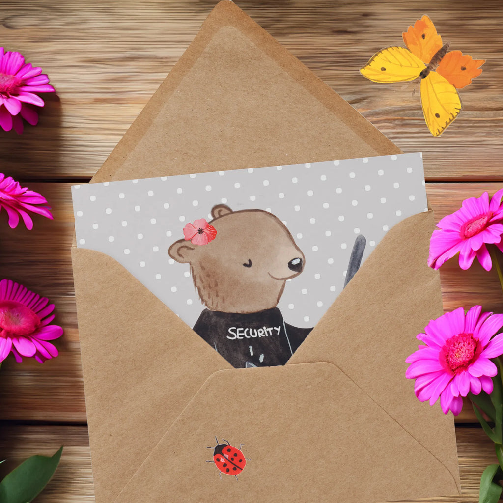 Deluxe Karte Security Mitarbeiterin Herz Grußkarte, Hochzeitskarte, Geburtstagskarte, Hochwertige Klappkarte, Einladungskarte, Karte, Hochwertige Grußkarte, Glückwunschkarte, Klappkarte, Beruf, Ausbildung, Jubiläum, Abschied, Rente, Kollege, Kollegin, Geschenk, Schenken, Arbeitskollege, Mitarbeiter, Firma, Danke, Dankeschön