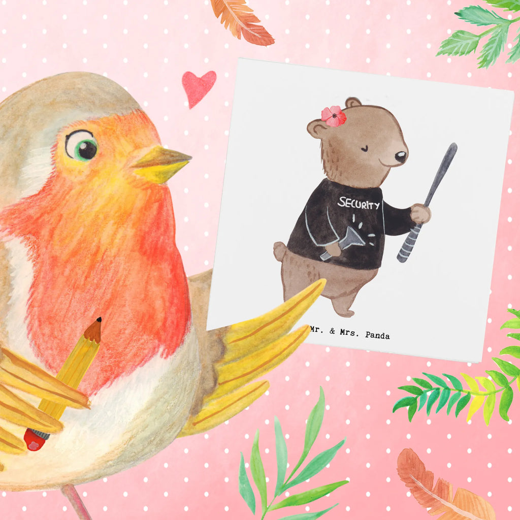 Deluxe Karte Security Mitarbeiterin Herz Grußkarte, Hochzeitskarte, Geburtstagskarte, Hochwertige Klappkarte, Einladungskarte, Karte, Hochwertige Grußkarte, Glückwunschkarte, Klappkarte, Beruf, Ausbildung, Jubiläum, Abschied, Rente, Kollege, Kollegin, Geschenk, Schenken, Arbeitskollege, Mitarbeiter, Firma, Danke, Dankeschön