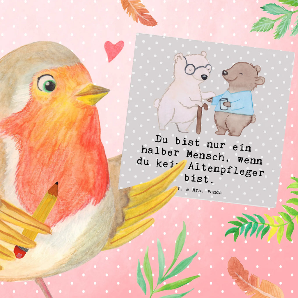 Deluxe Card Elderly Caregiver heart Klappkarte, Hochwertige Klappkarte, Einladungskarte, Geburtstagskarte, Grußkarte, Hochzeitskarte, Hochwertige Grußkarte, Karte, Glückwunschkarte, Beruf, Ausbildung, Jubiläum, Abschied, Rente, Kollege, Kollegin, Geschenk, Schenken, Arbeitskollege, Mitarbeiter, Firma, Danke, Dankeschön, Altenpfleger, Altenheim Eröffnung, Pfleger