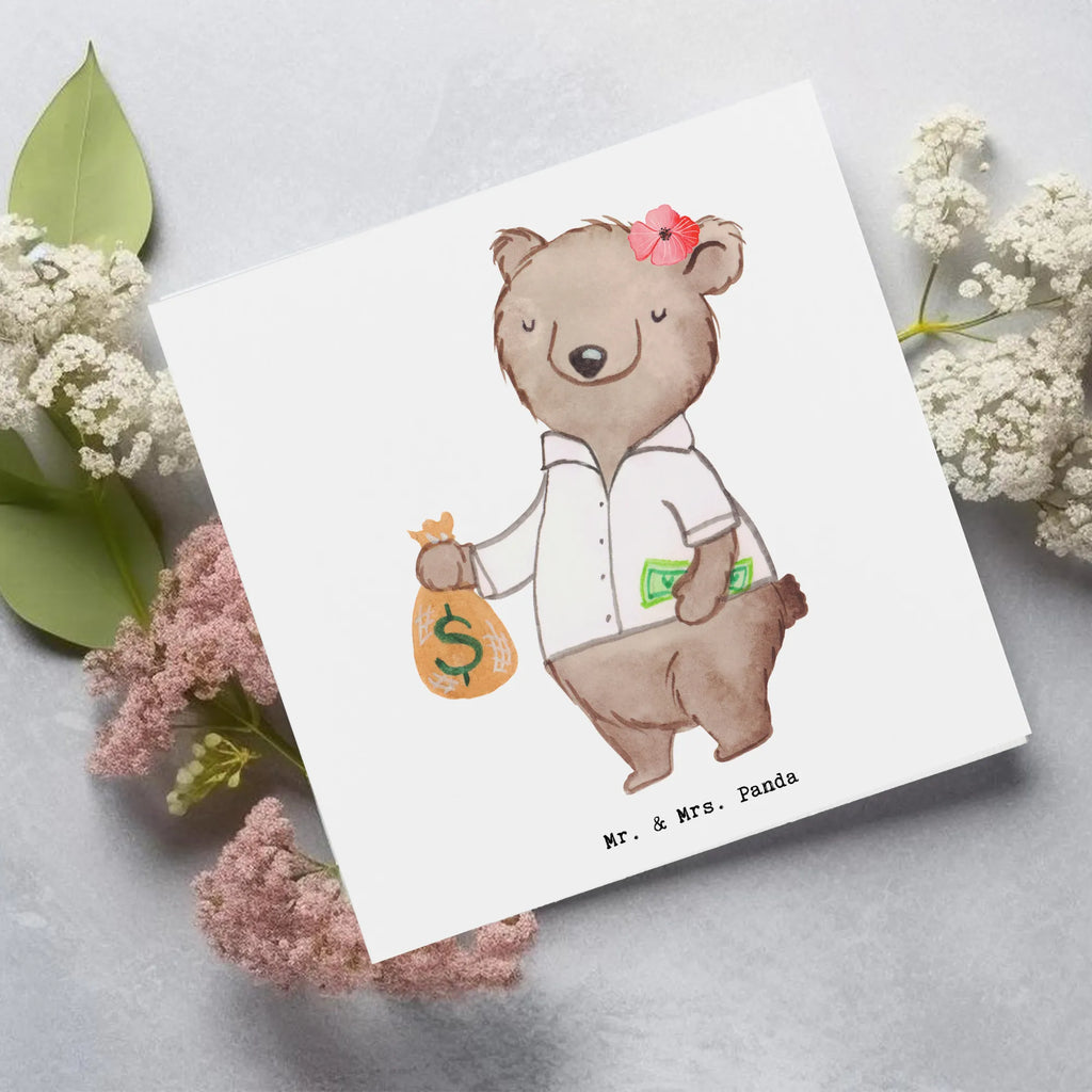 Deluxe Karte Bänkerin Herz Einladungskarte, Hochzeitskarte, Glückwunschkarte, Karte, Hochwertige Grußkarte, Geburtstagskarte, Hochwertige Klappkarte, Grußkarte, Klappkarte, Beruf, Ausbildung, Jubiläum, Abschied, Rente, Kollege, Kollegin, Geschenk, Schenken, Arbeitskollege, Mitarbeiter, Firma, Danke, Dankeschön, Bankfachfrau, Bankangestellte, Bankberaterin, Bänkerin