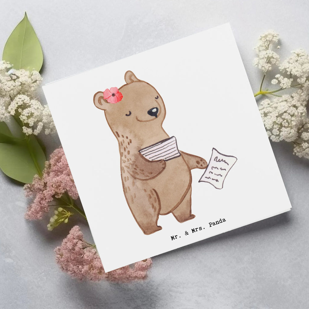 Deluxe Karte Bürokauffrau Herz Glückwunschkarte, Grußkarte, Einladungskarte, Hochwertige Grußkarte, Karte, Klappkarte, Geburtstagskarte, Hochzeitskarte, Hochwertige Klappkarte, Beruf, Ausbildung, Jubiläum, Abschied, Rente, Kollege, Kollegin, Geschenk, Schenken, Arbeitskollege, Mitarbeiter, Firma, Danke, Dankeschön, Bürokauffrau, Kauffrau für Büromanagement