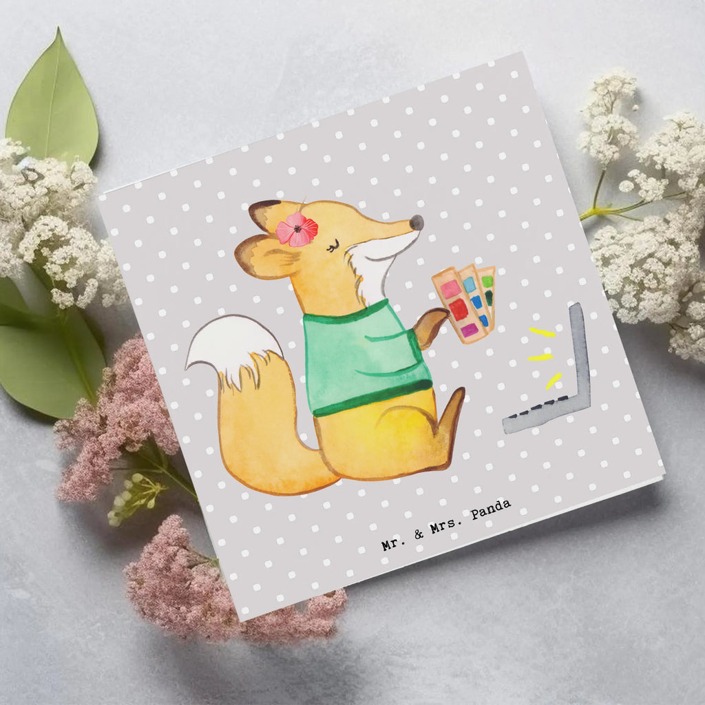 Deluxe Karte Grafikerin Herz Grußkarte, Hochwertige Grußkarte, Hochwertige Klappkarte, Glückwunschkarte, Karte, Klappkarte, Hochzeitskarte, Geburtstagskarte, Einladungskarte, Beruf, Ausbildung, Jubiläum, Abschied, Rente, Kollege, Kollegin, Geschenk, Schenken, Arbeitskollege, Mitarbeiter, Firma, Danke, Dankeschön, Grafikdesignerin, Grafikerin, Mediengestalter, Designer