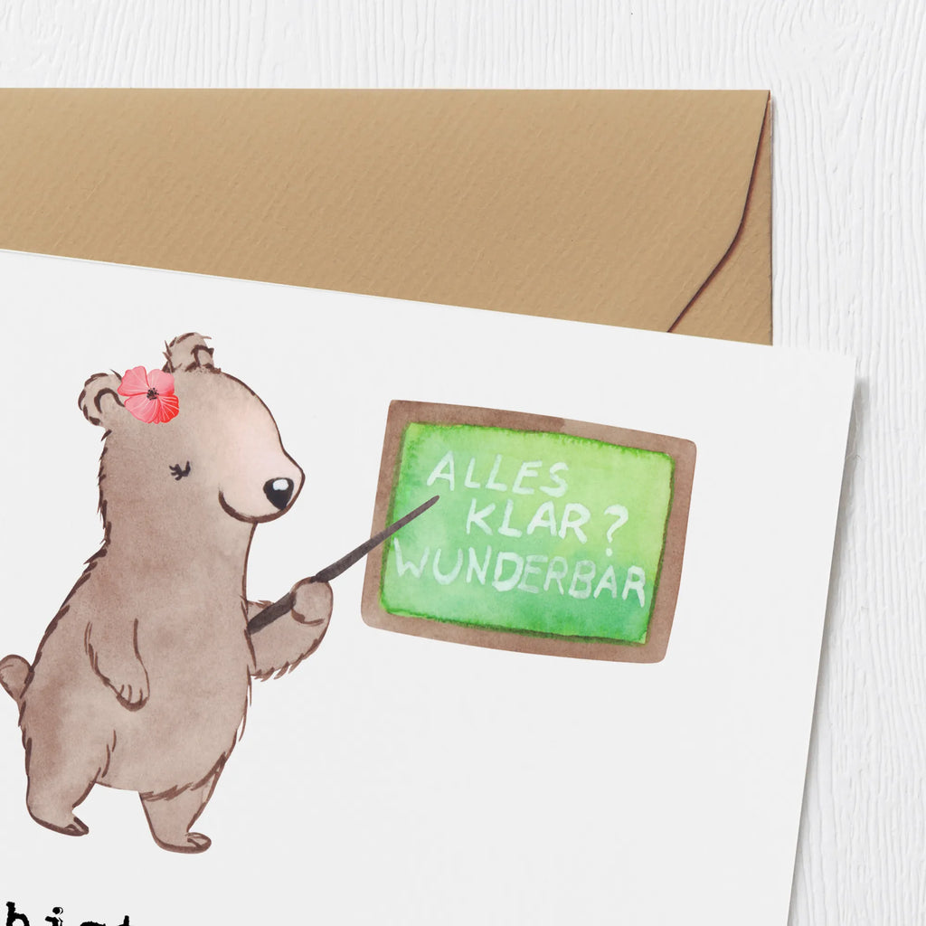 Deluxe Karte Deutschlehrerin Herz Einladungskarte, Hochzeitskarte, Karte, Geburtstagskarte, Glückwunschkarte, Grußkarte, Hochwertige Grußkarte, Hochwertige Klappkarte, Klappkarte, Beruf, Ausbildung, Jubiläum, Abschied, Rente, Kollege, Kollegin, Geschenk, Schenken, Arbeitskollege, Mitarbeiter, Firma, Danke, Dankeschön, Schule, Deutschlehrerin, Grundschule, Deutschunterricht