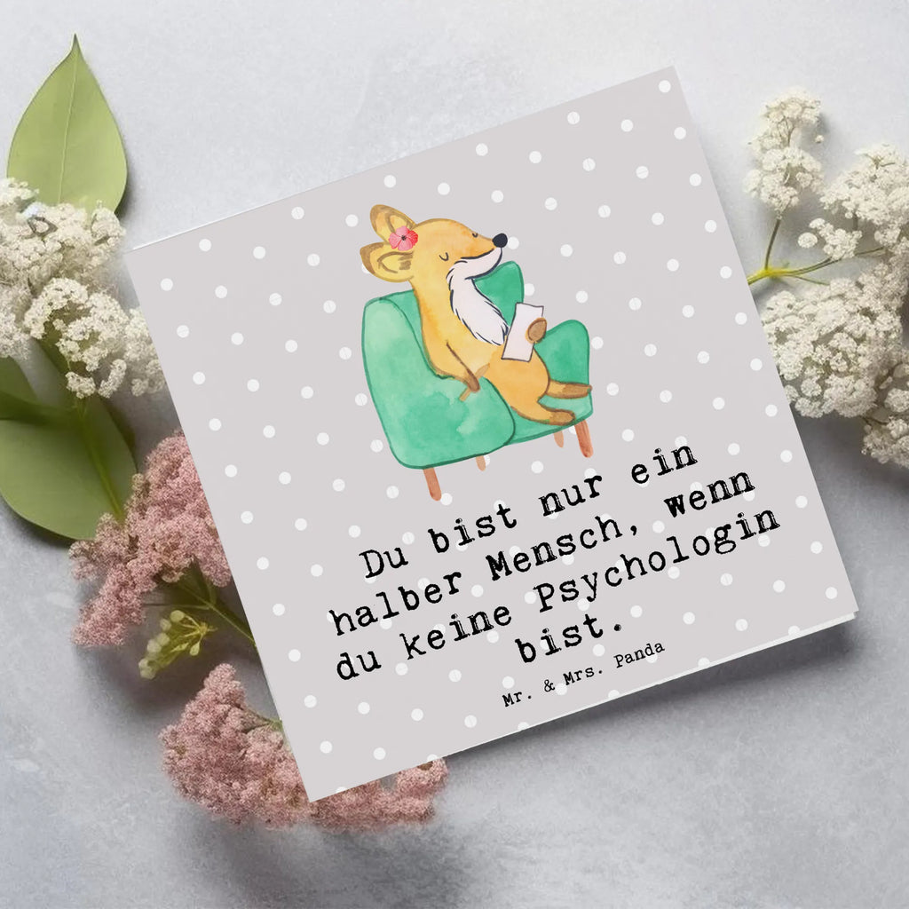 Deluxe Karte Psychologin Herz Hochwertige Grußkarte, Glückwunschkarte, Einladungskarte, Karte, Hochzeitskarte, Hochwertige Klappkarte, Klappkarte, Grußkarte, Geburtstagskarte, Beruf, Ausbildung, Jubiläum, Abschied, Rente, Kollege, Kollegin, Geschenk, Schenken, Arbeitskollege, Mitarbeiter, Firma, Danke, Dankeschön
