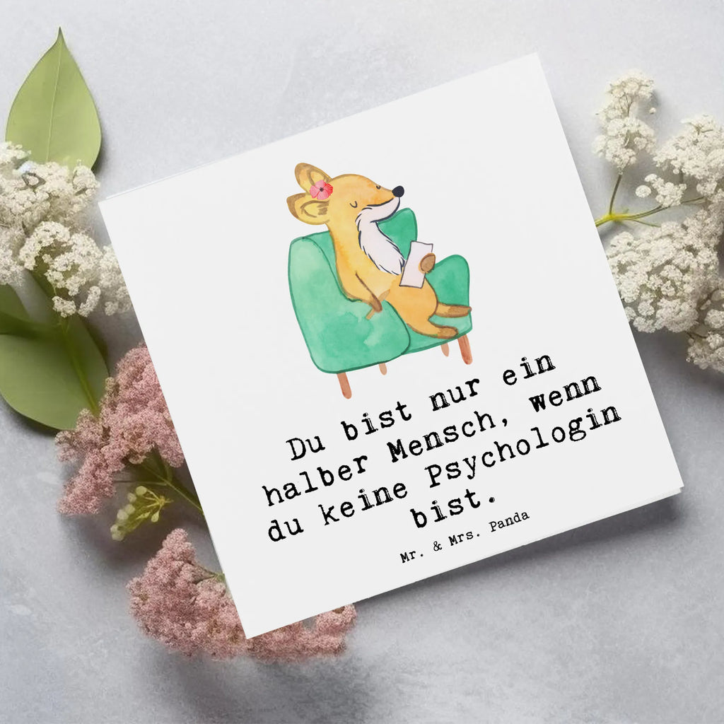 Deluxe Karte Psychologin Herz Hochwertige Grußkarte, Glückwunschkarte, Einladungskarte, Karte, Hochzeitskarte, Hochwertige Klappkarte, Klappkarte, Grußkarte, Geburtstagskarte, Beruf, Ausbildung, Jubiläum, Abschied, Rente, Kollege, Kollegin, Geschenk, Schenken, Arbeitskollege, Mitarbeiter, Firma, Danke, Dankeschön