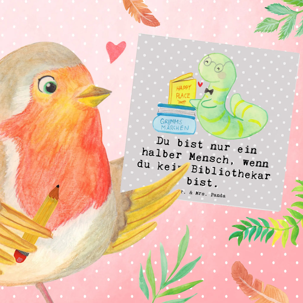 Deluxe Card librarian Heart Klappkarte, Einladungskarte, Karte, Hochwertige Klappkarte, Geburtstagskarte, Hochwertige Grußkarte, Hochzeitskarte, Glückwunschkarte, Grußkarte, Beruf, Ausbildung, Jubiläum, Abschied, Rente, Kollege, Kollegin, Geschenk, Schenken, Arbeitskollege, Mitarbeiter, Firma, Danke, Dankeschön, Bibliothekar, Bücherliebe, Bücherwurm, Leseratte, Bibliothek, Buchhandlung