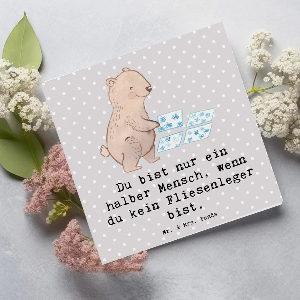 Deluxe Card Tile setter Heart Glückwunschkarte, Karte, Hochwertige Grußkarte, Klappkarte, Geburtstagskarte, Hochwertige Klappkarte, Einladungskarte, Hochzeitskarte, Grußkarte, Beruf, Ausbildung, Jubiläum, Abschied, Rente, Kollege, Kollegin, Geschenk, Schenken, Arbeitskollege, Mitarbeiter, Firma, Danke, Dankeschön, Fliesenlegermeister, Fliesenfachhandel, Handwerk, Gesellenprüfung, Fliesenlegerbetrieb, Fliesenleger
