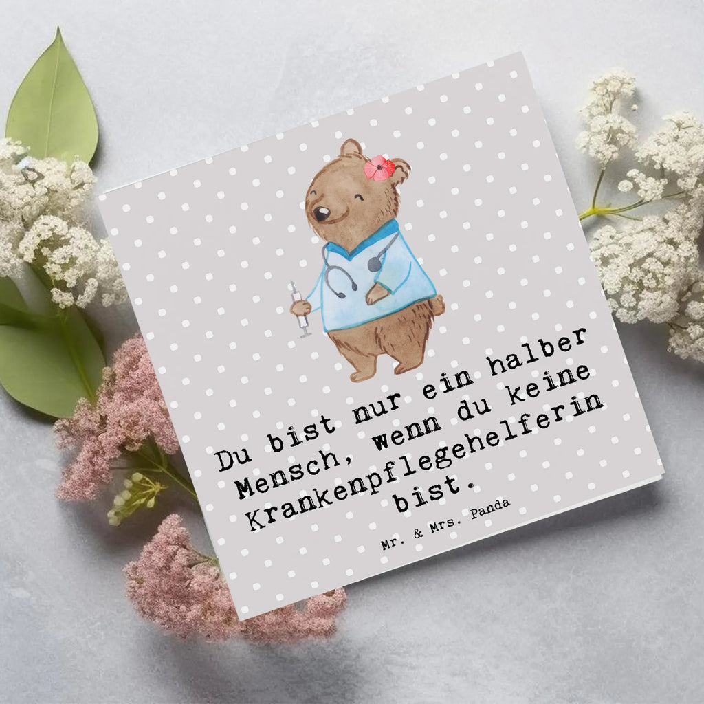Deluxe Card nursing assistant heart Karte, Klappkarte, Einladungskarte, Hochwertige Grußkarte, Hochwertige Klappkarte, Hochzeitskarte, Geburtstagskarte, Grußkarte, Glückwunschkarte, Beruf, Ausbildung, Jubiläum, Abschied, Rente, Kollege, Kollegin, Geschenk, Schenken, Arbeitskollege, Mitarbeiter, Firma, Danke, Dankeschön, Pflegekraft, Pflegehelferin, Krankenpflegehelferin