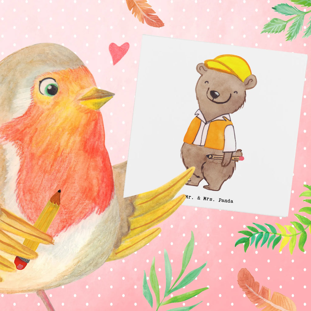 Deluxe Karte Bauingenieur Herz Hochwertige Grußkarte, Glückwunschkarte, Grußkarte, Einladungskarte, Karte, Hochwertige Klappkarte, Hochzeitskarte, Klappkarte, Geburtstagskarte, Beruf, Ausbildung, Jubiläum, Abschied, Rente, Kollege, Kollegin, Geschenk, Schenken, Arbeitskollege, Mitarbeiter, Firma, Danke, Dankeschön, Studium, Ingeniuer, Statiker, Bauingenieur, Baustelle