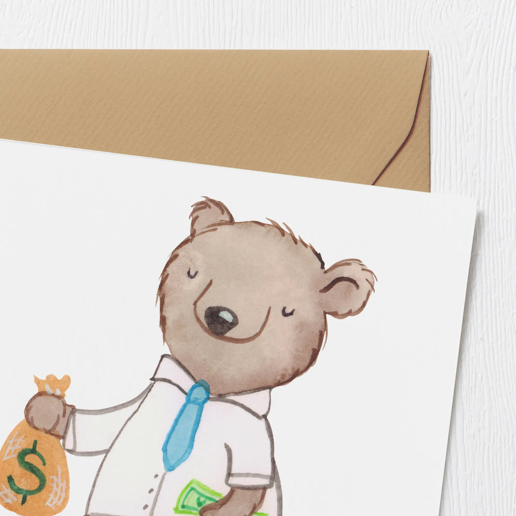 Deluxe Card banker heart Grußkarte, Glückwunschkarte, Geburtstagskarte, Karte, Hochwertige Klappkarte, Hochwertige Grußkarte, Klappkarte, Hochzeitskarte, Einladungskarte, Beruf, Ausbildung, Jubiläum, Abschied, Rente, Kollege, Kollegin, Geschenk, Schenken, Arbeitskollege, Mitarbeiter, Firma, Danke, Dankeschön, Bankangestellter, Bänker, Bankberater, Bankfachmann