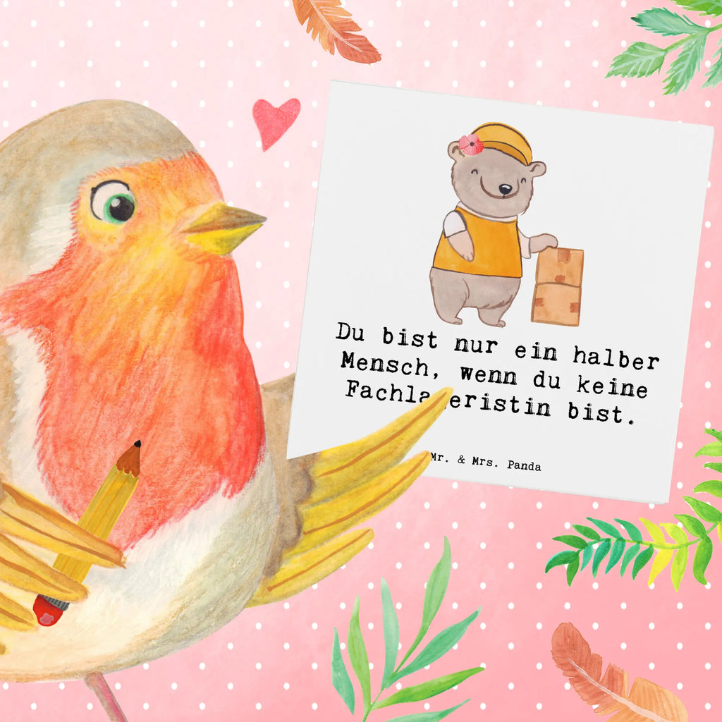 Deluxe Karte Fachlageristin Herz Hochwertige Grußkarte, Hochwertige Klappkarte, Glückwunschkarte, Hochzeitskarte, Karte, Einladungskarte, Grußkarte, Geburtstagskarte, Klappkarte, Beruf, Ausbildung, Jubiläum, Abschied, Rente, Kollege, Kollegin, Geschenk, Schenken, Arbeitskollege, Mitarbeiter, Firma, Danke, Dankeschön, Lageristin, Lagerarbeiterin, Lagerverwalterin, Fachlageristin