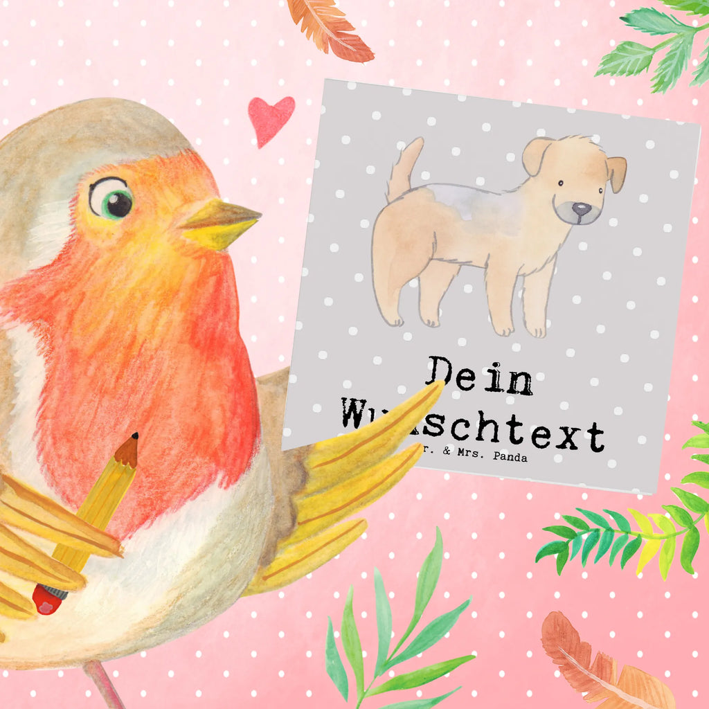 Personalisierte Deluxe Karte Border Terrier Lebensretter Personalisierte Glückwunschkarte, Personalisierte Hochzeitskarte, Personalisierte Grußkarte, Personalisierte Geburtstagskarte, Grußkarte mit persönlichen Nachrichten, Grußkarte als Geldgeschenk, Personalisiertere Klappkarte, Grußkarte selbst gestalten, Personalisierte Karte, Grußkarten personalisiert, Grußkarte selber drucken, Grußkarte mit Namen, Personalisierte Einladungskarte, Hund, Hunderasse, Rassehund, Hundebesitzer, Geschenk, Tierfreund, Schenken, Welpe, Border Terrier