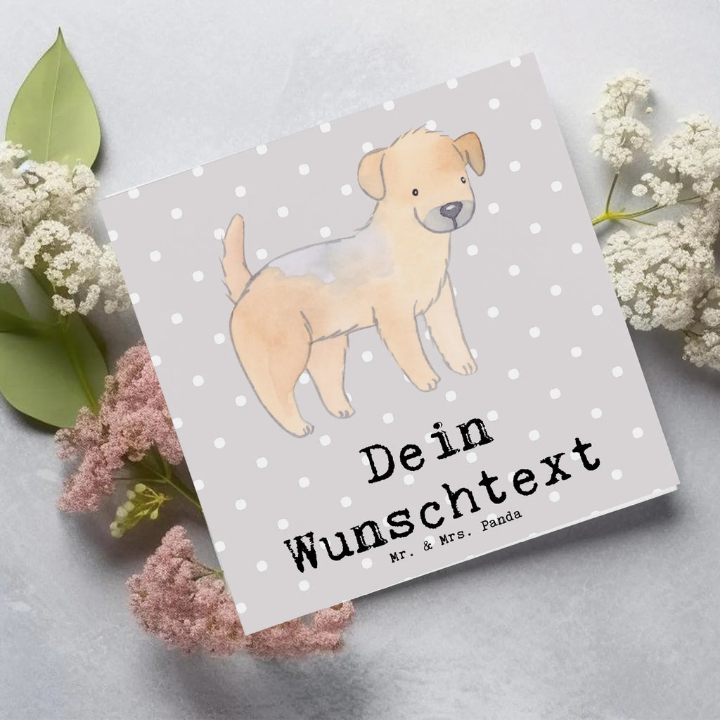 Personalisierte Deluxe Karte Border Terrier Lebensretter Personalisierte Glückwunschkarte, Personalisierte Hochzeitskarte, Personalisierte Grußkarte, Personalisierte Geburtstagskarte, Grußkarte mit persönlichen Nachrichten, Grußkarte als Geldgeschenk, Personalisiertere Klappkarte, Grußkarte selbst gestalten, Personalisierte Karte, Grußkarten personalisiert, Grußkarte selber drucken, Grußkarte mit Namen, Personalisierte Einladungskarte, Hund, Hunderasse, Rassehund, Hundebesitzer, Geschenk, Tierfreund, Schenken, Welpe, Border Terrier