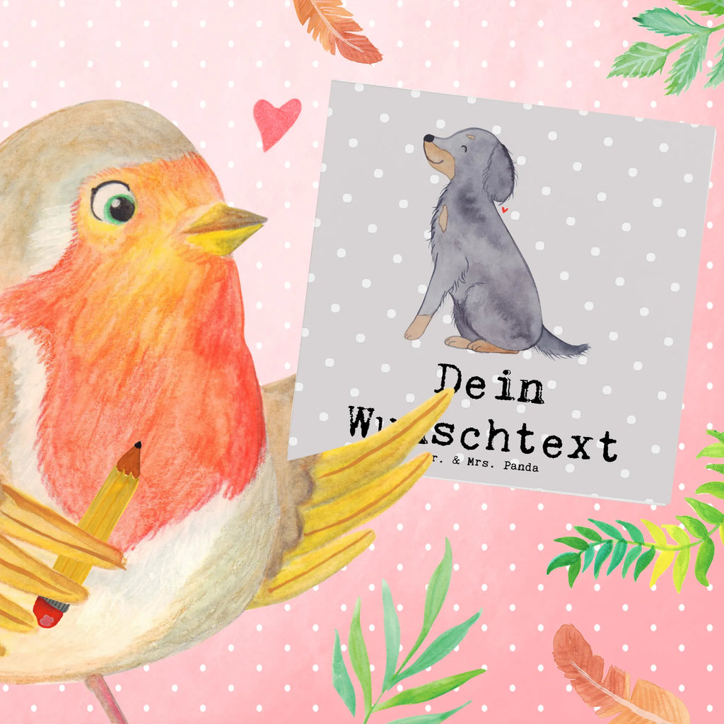 Personalisierte Deluxe Karte Gordon Setter Lebensretter Grußkarte als Geldgeschenk, Personalisierte Karte, Grußkarte mit persönlichen Nachrichten, Grußkarte selbst gestalten, Personalisierte Grußkarte, Personalisierte Geburtstagskarte, Personalisierte Einladungskarte, Personalisierte Glückwunschkarte, Personalisierte Hochzeitskarte, Personalisiertere Klappkarte, Grußkarte mit Namen, Grußkarte selber drucken, Grußkarten personalisiert, Hund, Hunderasse, Rassehund, Hundebesitzer, Geschenk, Tierfreund, Schenken, Welpe, Gordon Shetter, Jagdhund