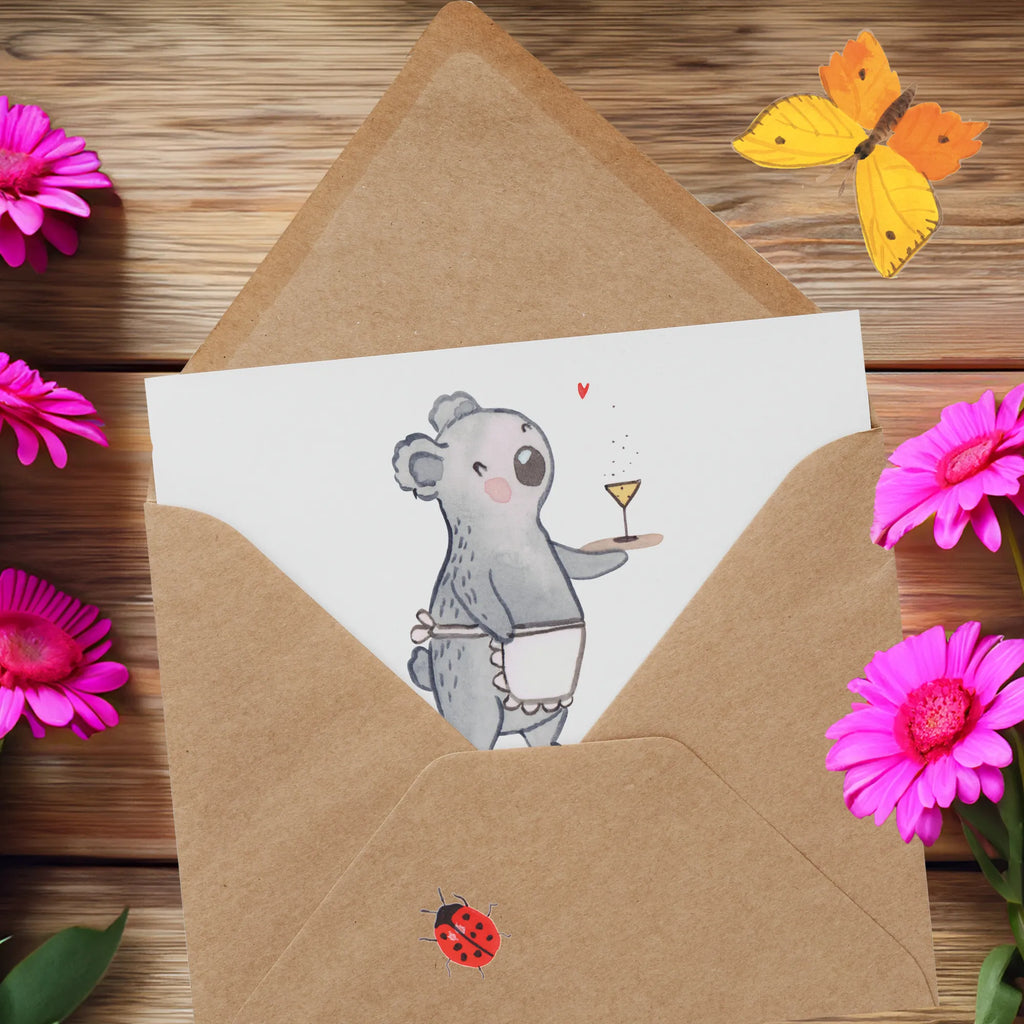 Deluxe Karte Gastwirtin Herz Geburtstagskarte, Karte, Grußkarte, Glückwunschkarte, Einladungskarte, Hochzeitskarte, Hochwertige Grußkarte, Klappkarte, Hochwertige Klappkarte, Beruf, Ausbildung, Jubiläum, Abschied, Rente, Kollege, Kollegin, Geschenk, Schenken, Arbeitskollege, Mitarbeiter, Firma, Danke, Dankeschön, Eröffnung, Barkeeperin, Gaststätte, Kneipe, Rum, Gastwirtin, Kneipenwirtin, Bar