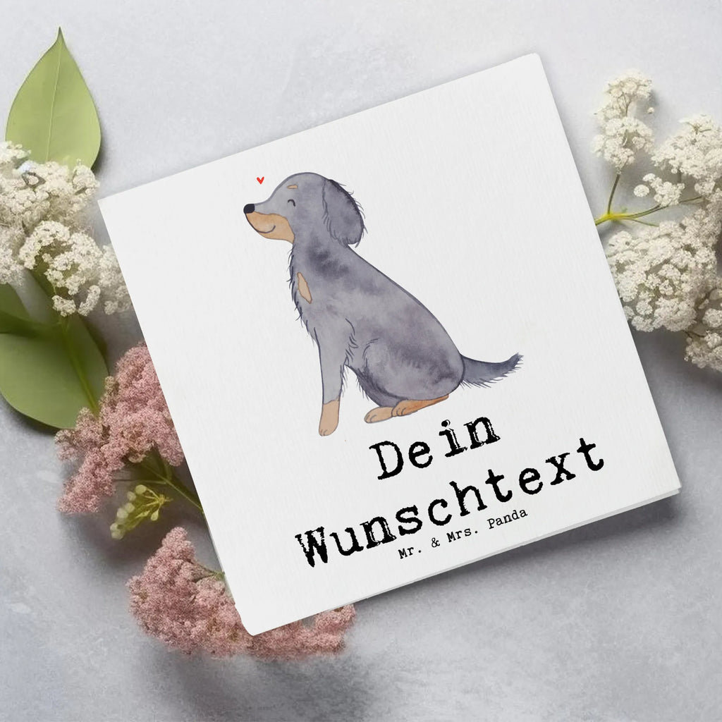 Personalisierte Deluxe Karte Gordon Setter Lebensretter Grußkarte als Geldgeschenk, Personalisierte Karte, Grußkarte mit persönlichen Nachrichten, Grußkarte selbst gestalten, Personalisierte Grußkarte, Personalisierte Geburtstagskarte, Personalisierte Einladungskarte, Personalisierte Glückwunschkarte, Personalisierte Hochzeitskarte, Personalisiertere Klappkarte, Grußkarte mit Namen, Grußkarte selber drucken, Grußkarten personalisiert, Hund, Hunderasse, Rassehund, Hundebesitzer, Geschenk, Tierfreund, Schenken, Welpe, Gordon Shetter, Jagdhund