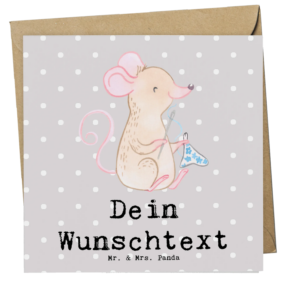 Personalized Deluxe Card Mouse Sew Grußkarte selber drucken, Personalisiertere Klappkarte, Grußkarte selbst gestalten, Grußkarte mit Namen, Grußkarte als Geldgeschenk, Personalisierte Einladungskarte, Personalisierte Geburtstagskarte, Personalisierte Karte, Grußkarten personalisiert, Personalisierte Hochzeitskarte, Grußkarte mit persönlichen Nachrichten, Personalisierte Grußkarte, Personalisierte Glückwunschkarte, Geschenk, Sport, Sportart, Hobby, Schenken, Danke, Dankeschön, Auszeichnung, Gewinn, Sportler, DIY, Nähmaschine, Nähkurs, Nähen, kreatives Hobby