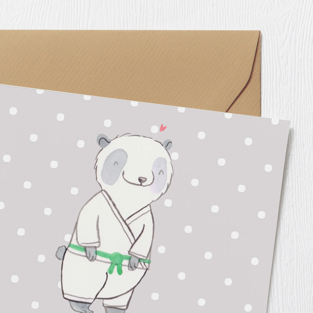 Personalized Deluxe Card panda Jiu Jitsu Personalisierte Hochzeitskarte, Grußkarte mit Namen, Personalisierte Grußkarte, Personalisierte Einladungskarte, Grußkarte selber drucken, Personalisierte Glückwunschkarte, Personalisiertere Klappkarte, Grußkarten personalisiert, Personalisierte Geburtstagskarte, Grußkarte selbst gestalten, Grußkarte mit persönlichen Nachrichten, Grußkarte als Geldgeschenk, Personalisierte Karte, Geschenk, Sport, Sportart, Hobby, Schenken, Danke, Dankeschön, Auszeichnung, Gewinn, Sportler, Jiu Jitsu, japanische Kampfkunst, Selbstverteidigung