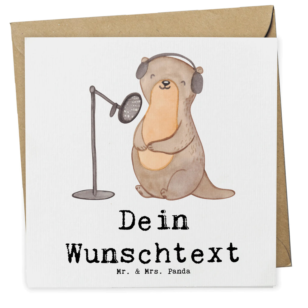 Personalized Deluxe Card otter Record Podcast Grußkarte selbst gestalten, Grußkarte als Geldgeschenk, Personalisierte Grußkarte, Grußkarten personalisiert, Grußkarte selber drucken, Personalisierte Glückwunschkarte, Grußkarte mit Namen, Grußkarte mit persönlichen Nachrichten, Personalisierte Karte, Personalisierte Geburtstagskarte, Personalisierte Hochzeitskarte, Personalisierte Einladungskarte, Personalisiertere Klappkarte, Geschenk, Sport, Sportart, Hobby, Schenken, Danke, Dankeschön, Auszeichnung, Gewinn, Sportler, Podcast produzieren, Podcasterin, Podcaster, Podcast aufnehmen