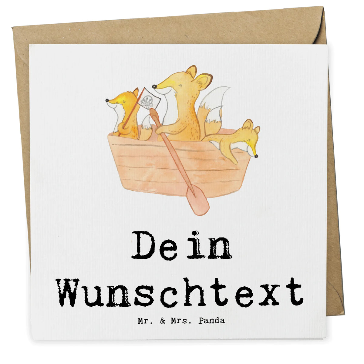 Personalized Deluxe Card Fox Canoeing individuelle grußkarte, grußkarte personalisiert, Postkarte personalisiert, Grußkarten Personalisiert, Personalisierte Postkarte, Personalisierte Karten, Grußkarte personalisierbar, Personalisierte Grußkarte, Personalisierte Karte, Personalisierte Grußkarten, karte personalisiert, Geschenk, Schenken, Sport, Sportart, Hobby, Danke, Dankeschön, Auszeichnung, Gewinn, Sportler, Paddeltour, Kanuverleih, Kanutour, Kanu fahren, Kanu Schule