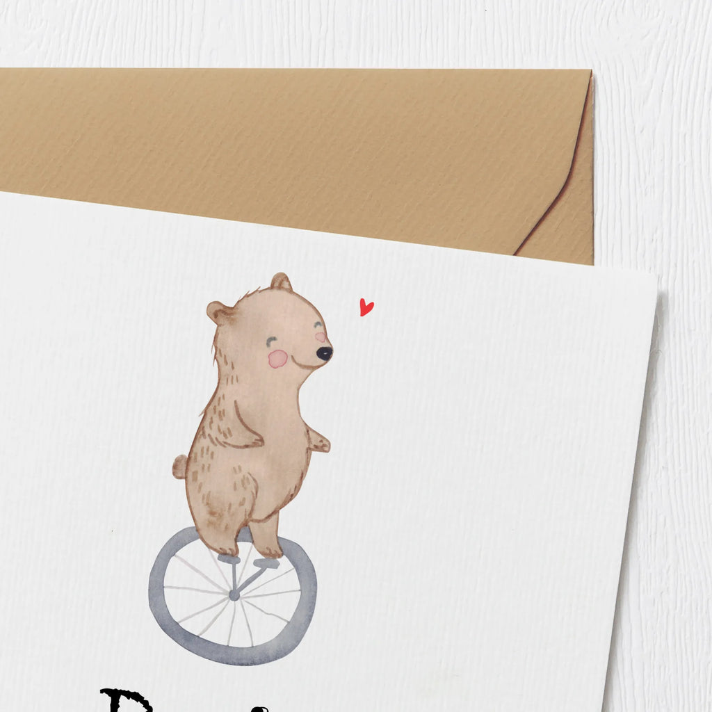 Personalized Deluxe Card bear ride a unicycle Personalisierte Grußkarte, Personalisierte Hochzeitskarte, Personalisiertere Klappkarte, Personalisierte Geburtstagskarte, Personalisierte Einladungskarte, Grußkarte als Geldgeschenk, Personalisierte Karte, Grußkarte selber drucken, Grußkarte mit persönlichen Nachrichten, Grußkarte selbst gestalten, Grußkarte mit Namen, Grußkarten personalisiert, Personalisierte Glückwunschkarte, Geschenk, Sport, Sportart, Hobby, Schenken, Danke, Dankeschön, Auszeichnung, Gewinn, Sportler, Einrad fahren