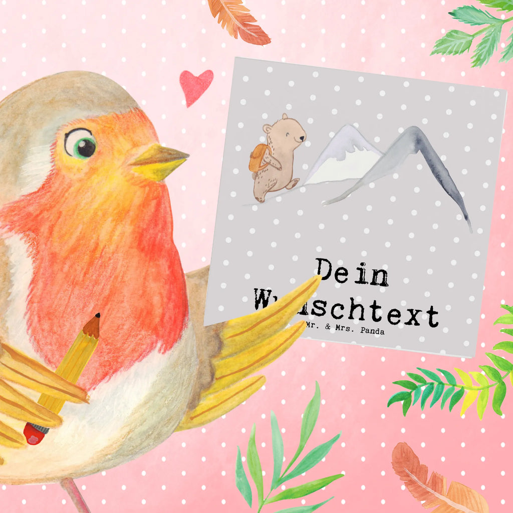 Personalisierte Deluxe Karte Bär Bergsteigen Personalisierte Einladungskarte, Grußkarten personalisiert, Personalisiertere Klappkarte, Personalisierte Grußkarte, Grußkarte mit persönlichen Nachrichten, Grußkarte selber drucken, Personalisierte Karte, Grußkarte selbst gestalten, Personalisierte Glückwunschkarte, Personalisierte Hochzeitskarte, Grußkarte als Geldgeschenk, Personalisierte Geburtstagskarte, Grußkarte mit Namen, Geschenk, Sport, Sportart, Hobby, Schenken, Danke, Dankeschön, Auszeichnung, Gewinn, Sportler, Alpinismus, Bergsteigen, wandern, Alpinwandern, Bergsport, Trekking