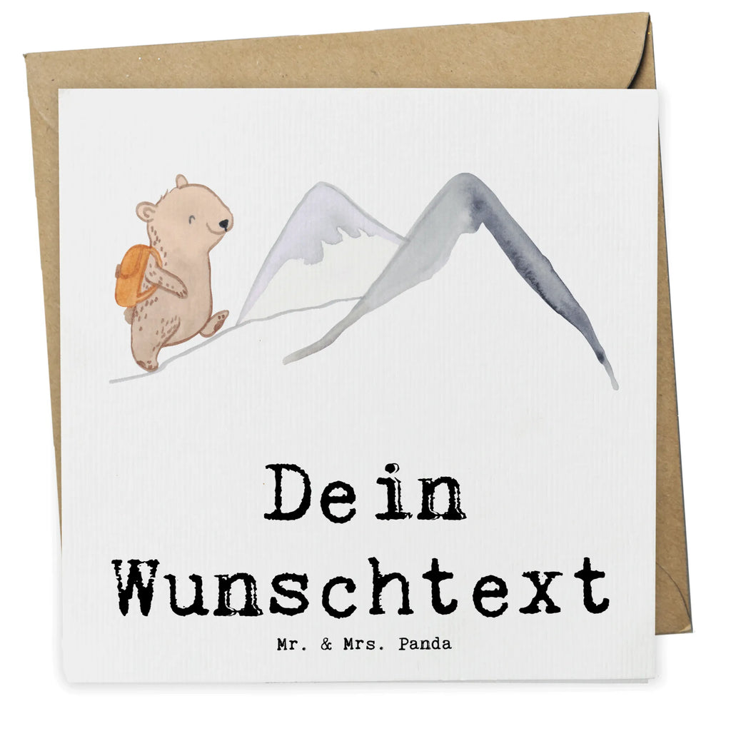 Personalisierte Deluxe Karte Bär Bergsteigen Personalisierte Einladungskarte, Grußkarten personalisiert, Personalisiertere Klappkarte, Personalisierte Grußkarte, Grußkarte mit persönlichen Nachrichten, Grußkarte selber drucken, Personalisierte Karte, Grußkarte selbst gestalten, Personalisierte Glückwunschkarte, Personalisierte Hochzeitskarte, Grußkarte als Geldgeschenk, Personalisierte Geburtstagskarte, Grußkarte mit Namen, Geschenk, Sport, Sportart, Hobby, Schenken, Danke, Dankeschön, Auszeichnung, Gewinn, Sportler, Alpinismus, Bergsteigen, wandern, Alpinwandern, Bergsport, Trekking