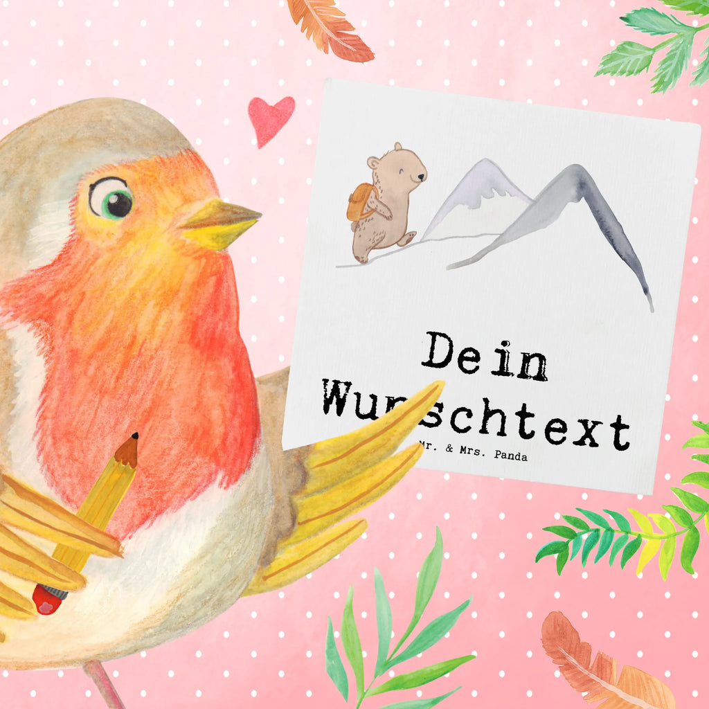 Personalisierte Deluxe Karte Bär Bergsteigen Personalisierte Einladungskarte, Grußkarten personalisiert, Personalisiertere Klappkarte, Personalisierte Grußkarte, Grußkarte mit persönlichen Nachrichten, Grußkarte selber drucken, Personalisierte Karte, Grußkarte selbst gestalten, Personalisierte Glückwunschkarte, Personalisierte Hochzeitskarte, Grußkarte als Geldgeschenk, Personalisierte Geburtstagskarte, Grußkarte mit Namen, Geschenk, Sport, Sportart, Hobby, Schenken, Danke, Dankeschön, Auszeichnung, Gewinn, Sportler, Alpinismus, Bergsteigen, wandern, Alpinwandern, Bergsport, Trekking