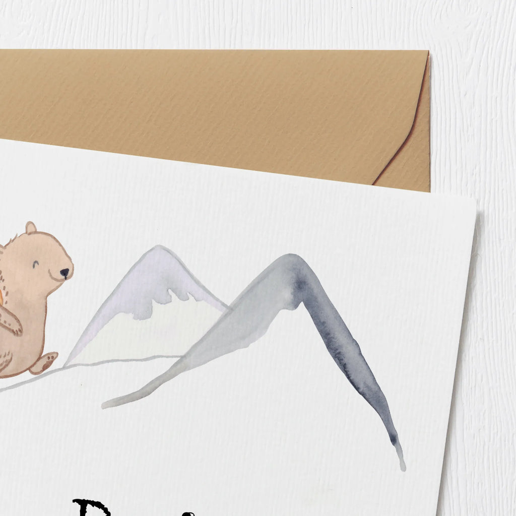 Personalisierte Deluxe Karte Bär Bergsteigen Personalisierte Einladungskarte, Grußkarten personalisiert, Personalisiertere Klappkarte, Personalisierte Grußkarte, Grußkarte mit persönlichen Nachrichten, Grußkarte selber drucken, Personalisierte Karte, Grußkarte selbst gestalten, Personalisierte Glückwunschkarte, Personalisierte Hochzeitskarte, Grußkarte als Geldgeschenk, Personalisierte Geburtstagskarte, Grußkarte mit Namen, Geschenk, Sport, Sportart, Hobby, Schenken, Danke, Dankeschön, Auszeichnung, Gewinn, Sportler, Alpinismus, Bergsteigen, wandern, Alpinwandern, Bergsport, Trekking