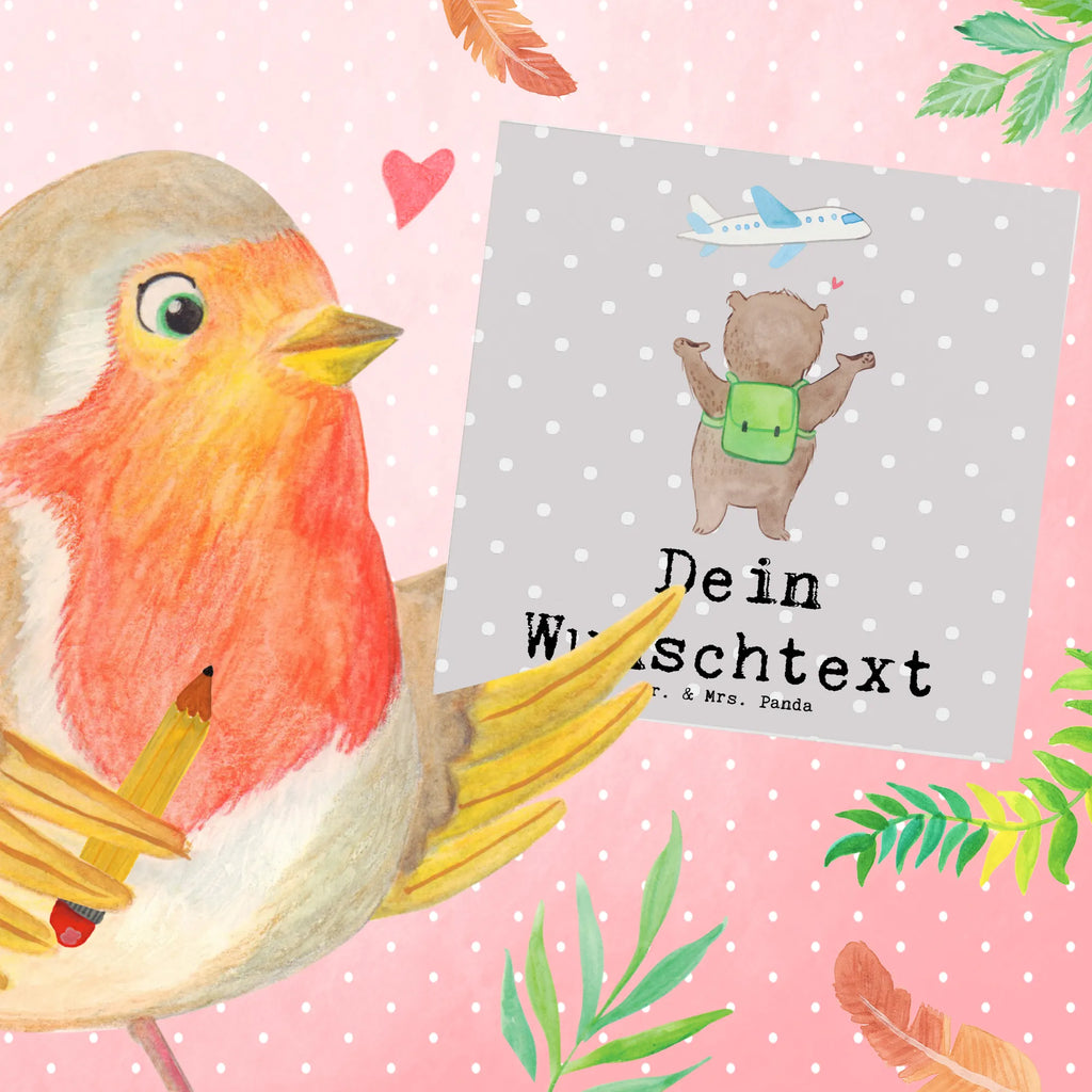 Personalisierte Deluxe Karte Bär Reisen Grußkarte als Geldgeschenk, Personalisierte Karte, Grußkarte mit persönlichen Nachrichten, Grußkarte mit Namen, Grußkarten personalisiert, Personalisierte Glückwunschkarte, Personalisierte Geburtstagskarte, Personalisiertere Klappkarte, Personalisierte Einladungskarte, Grußkarte selbst gestalten, Personalisierte Hochzeitskarte, Personalisierte Grußkarte, Grußkarte selber drucken, Geschenk, Sport, Sportart, Hobby, Schenken, Danke, Dankeschön, Auszeichnung, Gewinn, Sportler, Urlaub, Auslandsjahr, Schüleraustausch, Reisegruppe, Reiseveranstalter, Weltreise, Reisebüro, Urlaube, Reisen, Austauschjahr