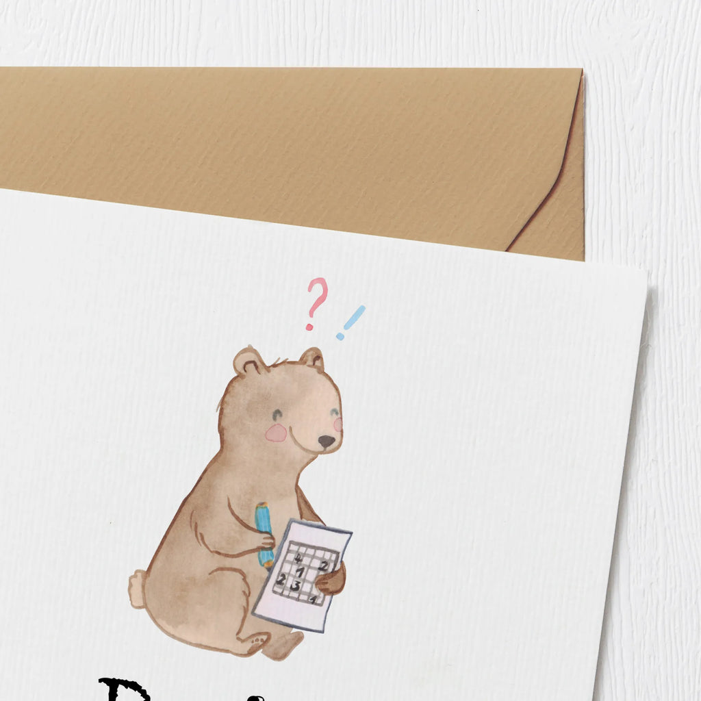 Personalized Deluxe Card bear solve riddles Grußkarte mit persönlichen Nachrichten, Personalisierte Einladungskarte, Personalisierte Geburtstagskarte, Personalisierte Grußkarte, Personalisierte Hochzeitskarte, Grußkarten personalisiert, Grußkarte selber drucken, Personalisierte Glückwunschkarte, Personalisierte Karte, Personalisiertere Klappkarte, Grußkarte mit Namen, Grußkarte als Geldgeschenk, Grußkarte selbst gestalten, Geschenk, Sport, Sportart, Hobby, Schenken, Danke, Dankeschön, Auszeichnung, Gewinn, Sportler, Knobeln, Rätsel lösen, Kreuzworträtsel lösen, Gedächtnissport, Gedächtnistraining