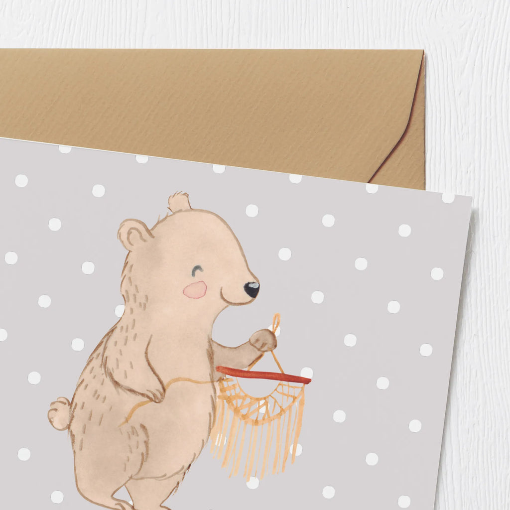 Personalized Deluxe Card bear macrame Personalisierte Karte, Grußkarte als Geldgeschenk, Grußkarte mit persönlichen Nachrichten, Grußkarte mit Namen, Personalisierte Hochzeitskarte, Grußkarte selber drucken, Personalisierte Grußkarte, Personalisierte Glückwunschkarte, Personalisierte Geburtstagskarte, Grußkarte selbst gestalten, Personalisiertere Klappkarte, Personalisierte Einladungskarte, Grußkarten personalisiert, Geschenk, Sport, Sportart, Hobby, Schenken, Danke, Dankeschön, Auszeichnung, Gewinn, Sportler, Basteln, Makramee, Basteln mit Makramee