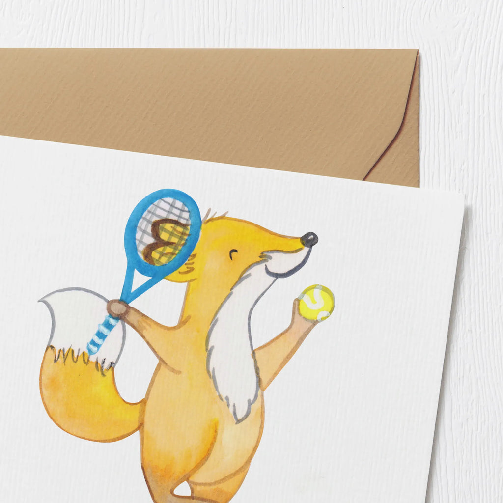 Personalisierte Deluxe Karte Fuchs Tennis spielen Personalisierte Karte, Grußkarte selbst gestalten, Grußkarte selber drucken, Personalisierte Geburtstagskarte, Personalisierte Grußkarte, Personalisierte Glückwunschkarte, Grußkarte als Geldgeschenk, Personalisiertere Klappkarte, Personalisierte Hochzeitskarte, Personalisierte Einladungskarte, Grußkarte mit Namen, Grußkarte mit persönlichen Nachrichten, Grußkarten personalisiert, Geschenk, Sport, Sportart, Hobby, Schenken, Danke, Dankeschön, Auszeichnung, Gewinn, Sportler, Tennisverein, Tennis spielen, Tennisclub, Tennis Turnier, Ballsportart
